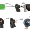 M22 M18 M16 Thread Dust Collect Cover Dust Collector Adapter  For Wall Stone Hole Process
