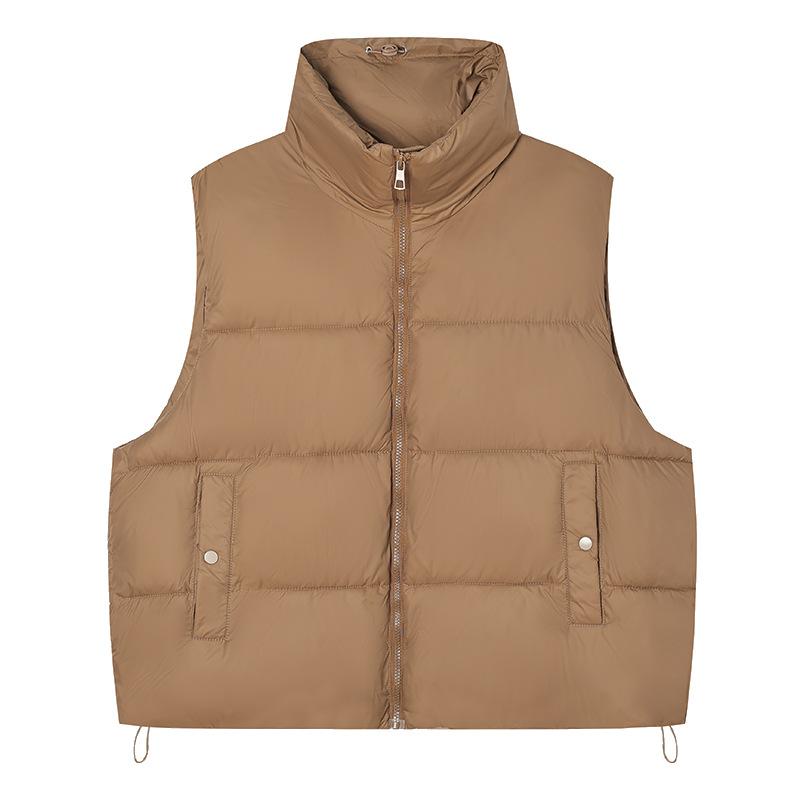 Down cotton vest women's autumn and winter new popular loose outer wear vest jacket vest vest women's outer wear