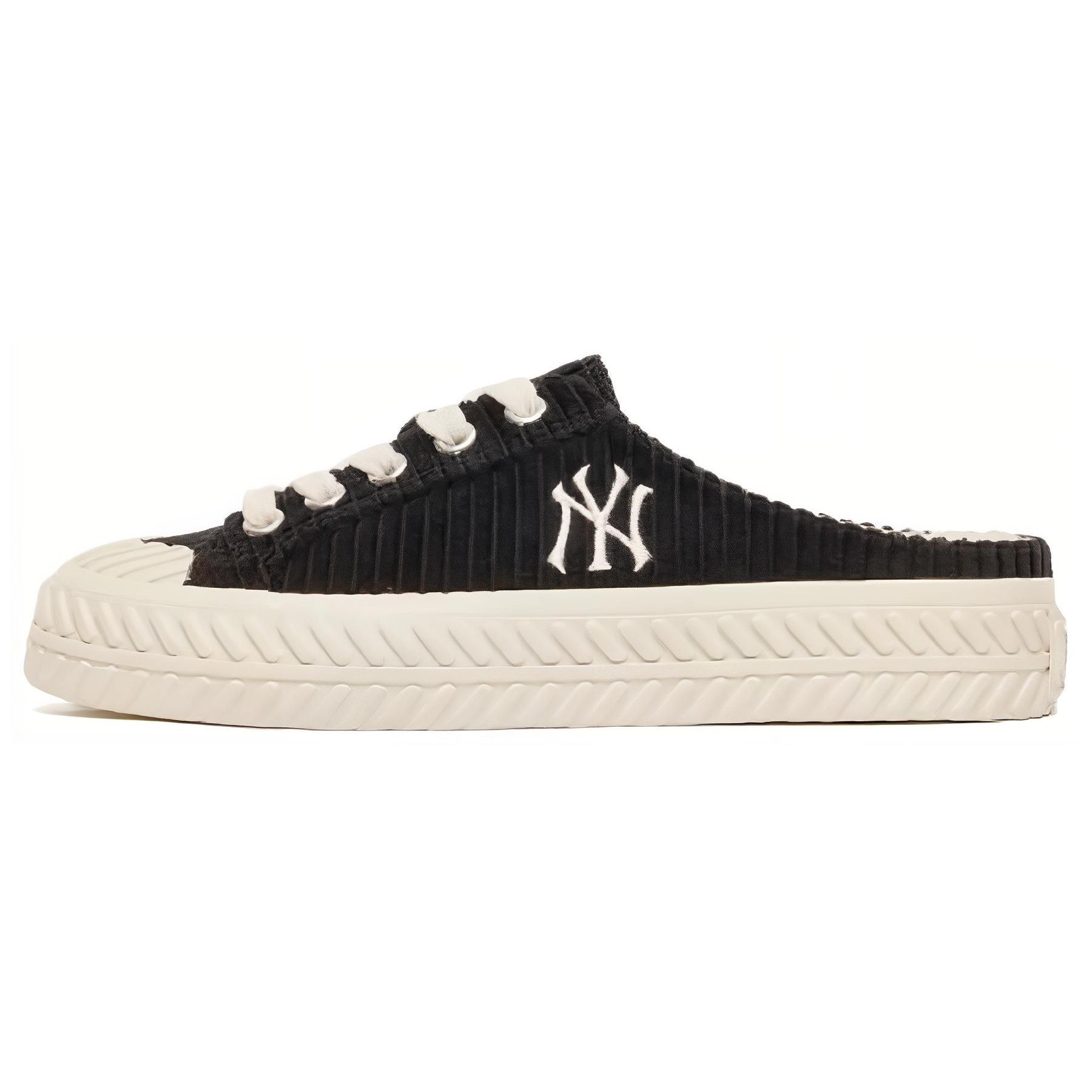 MLB Playball Mule Bequeme Leichte Atmungsaktive Low-Top Sneaker Unisex Sneaker Schwarz 3AMUUD116-50BKS 38 black