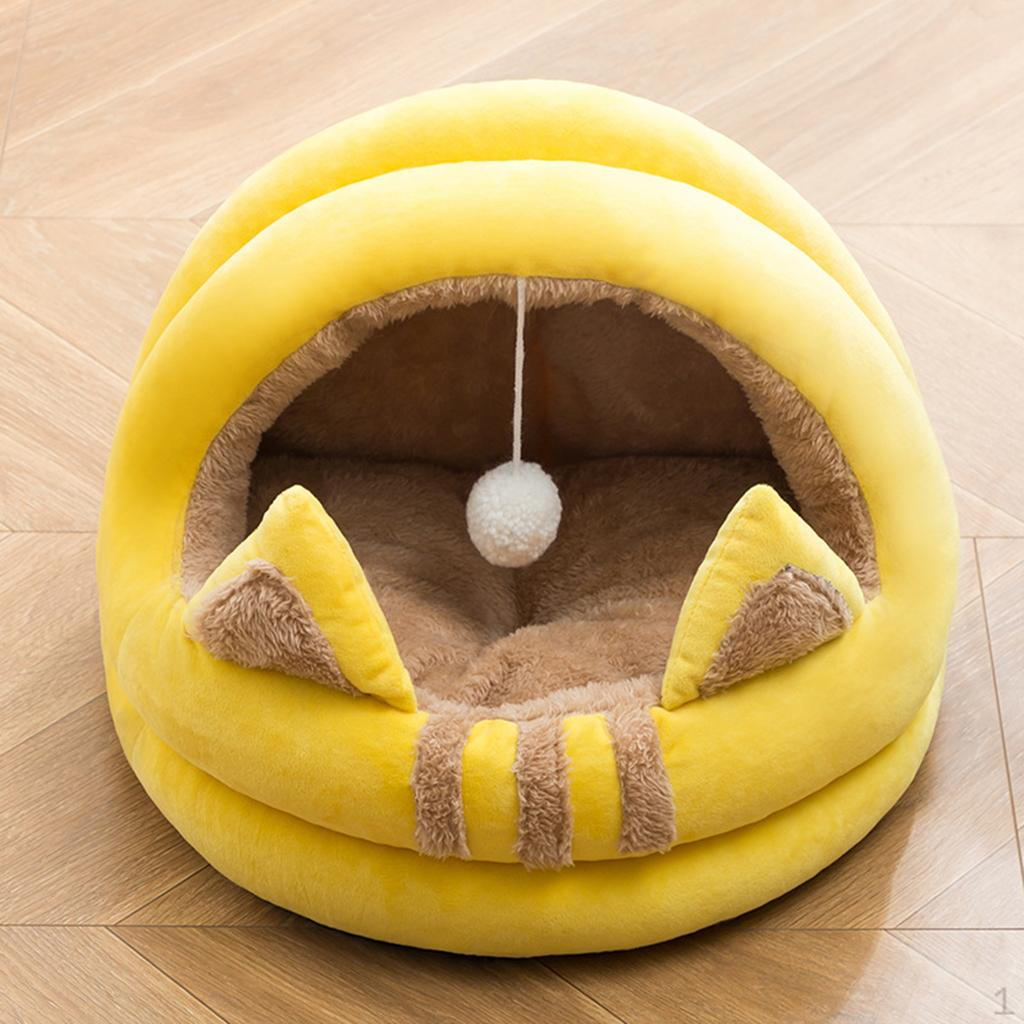 

Bed for Indoor Cats & Small Dogs, Cat Calming Sleeping House with , Kittens L