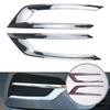 2X Fit For Volvo XC60 2018- Chrome Front Fog Light Lamp Cover Trim 2pcs