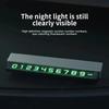 Temporary Car Parking Card Phone Number Car Phone Holder Luminous Telephone Number Plate Car-styling Accessories