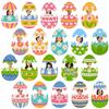 60 Pcs Easter Paper Cutout Decorations 20 Styles Cracked Egg Diy Craft Kits With 120 Adhesive Dots Bulletin Board Decoration Eas