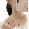 Women's Freshwater Pearl Necklace, Butterfly Earrings & Pendant Ring Set - Exquisite Versatile Jewelry