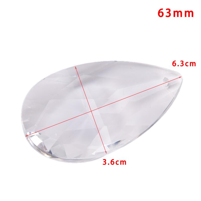 

Прозрачная люстра, стеклянные кристаллы, лампа, многогранная бусина, висячие подвески в виде капель 63mm