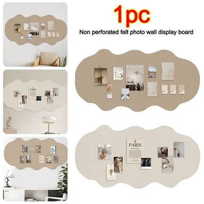 Self-adhesive Photo Wall Sticker Easy To Install No-drill Display Background Message Board Living Room Bedroom Desk Decoration