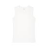 Maglietta senza maniche da uomo, gilet per uomo, estate, fitness, sport, puro cotone, scollo rotondo, maniche corte larghe