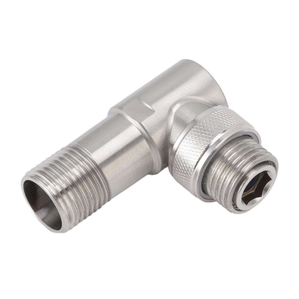Vinkelstoppventil Hane G1/2 304 Rostfritt Stål 1 in 2 Ut Integrerad Design Automatisk Vattenstopp