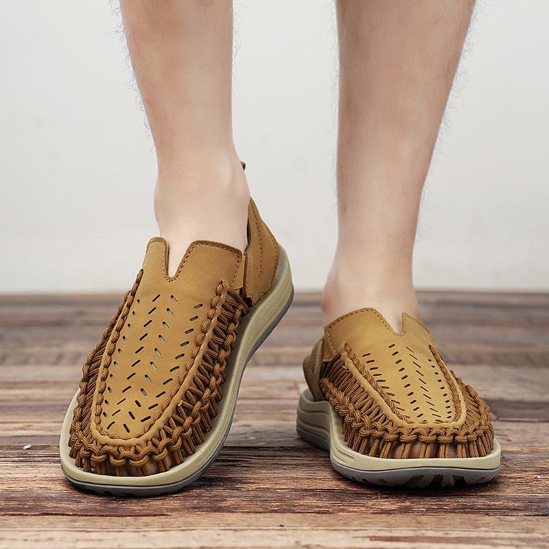 Fashion New Summer Handmade Sandals Comfortable Minimalist Casual Style Fashion Street Walking Trendy Youth Daily Shoes Hot Breath