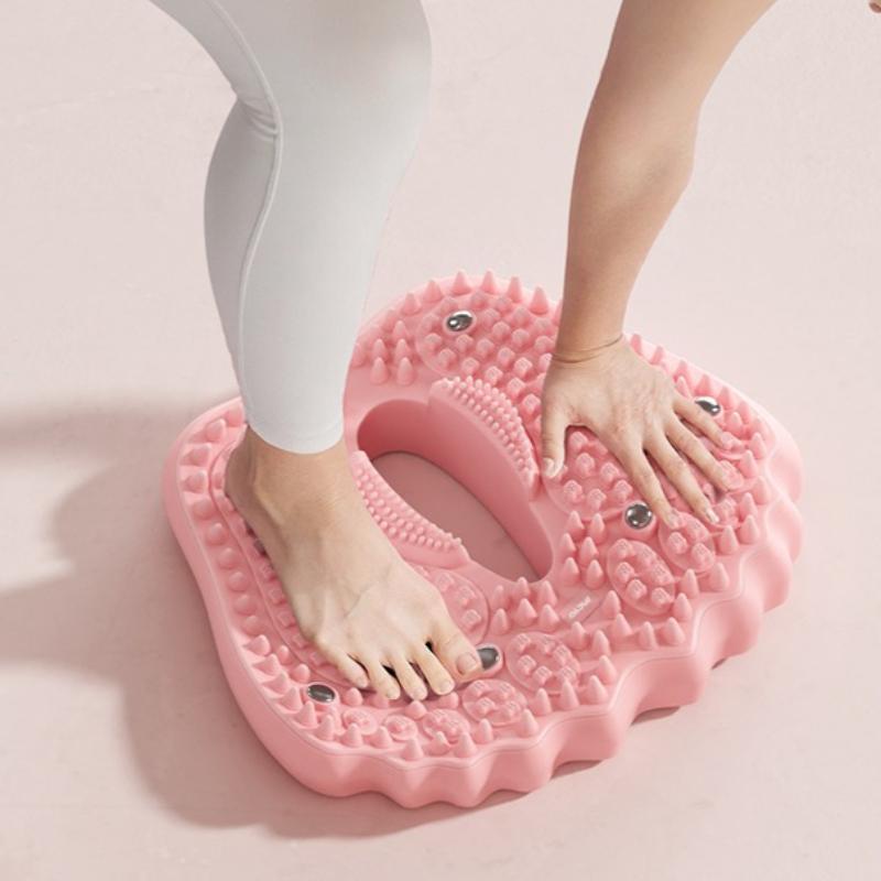 Anti-slip Acupressure Foot Massager Pad Inflatable Foot Massager Strong Suction Cups Foldable Portable Drainage Holes