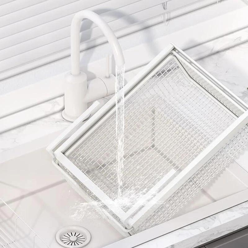 Wire Mesh Storage Basket Organizer Home Decoration Hanging Pullout Drawer for Dining Room Counter Bedroom Under Desk Pantry New