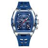 New Military Watches For Men Luxury Silicone Sport Square Chronograph Watch Fashion Business Waterproof Quartz Wristwatch