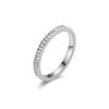 Niche Light Luxury Full Diamond Stainless Steel Women's Ring, Colorfast & Fashionable, Titanium Steel Band, Perfect for Couples