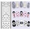 Flowers Feathers Butterflies Letters Pattern DIY Nail Art Sticker Manicure Tools