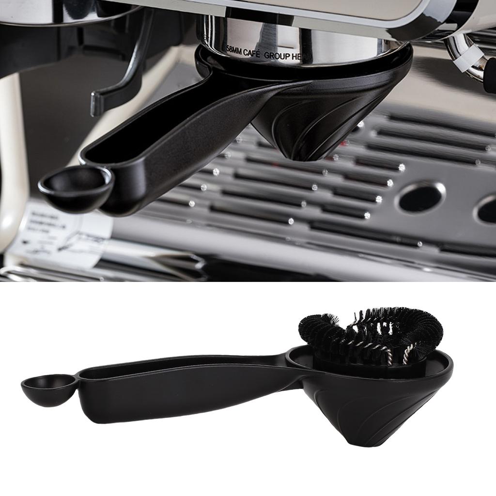 Kaffeemaschinen-Reinigungsbürste Hocheffiziente Spritzschutz-Nylonborsten Gruppenkopf-Bürste zum Waschen