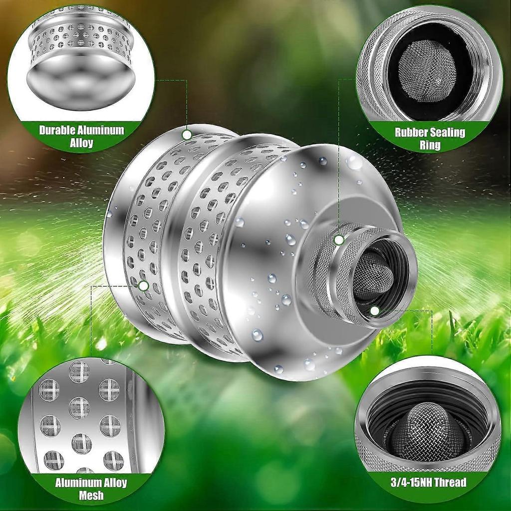 2 Pack Bubbler Sprinkler Heads, Aluminum Diffuser Flood Nozzle for Delicate Watering, Gentle Garden Metal Watering Soaker Sprinkler for Plants Garden 