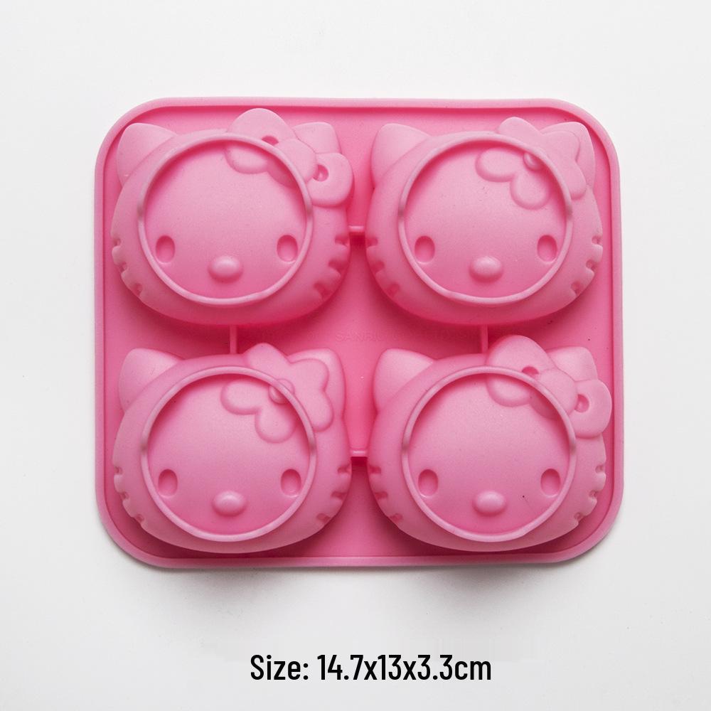6-Inch Kitty Cat & Seashell Silicone Mold for Cake, Steamed Cake, Ice Making, Baking, and Children's Archaeological Excavation.