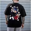 Naruto Kona Akatsuki Paper Ninja Tshirt Mens Anime Pattern Printed Short Sleeve Fashion High Quality Trendy Pure Cotton Top
