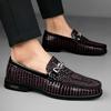 Fashion Top Quality Male Loafers Street Style Walking Footwear Luxury Brand Leather Men's Dress Shoes Summer Breathable Casual Flats