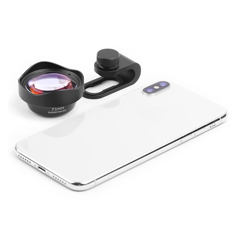 Professionelle Handykamera Externes Objektiv Universal 75mm 10X Makroobjektiv für 90% Handy-Makrofotografie
