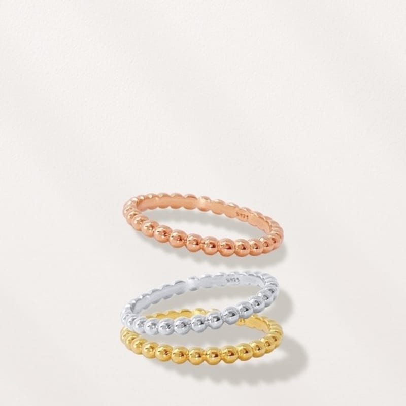 ozel [Custom-made]Silver925 Mini Ball Ring PS145R