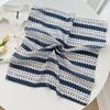 Korean geometric love square scarf women's summer 1116 new small fresh cotton and linen silk scarf neck decorative headscarf scarf