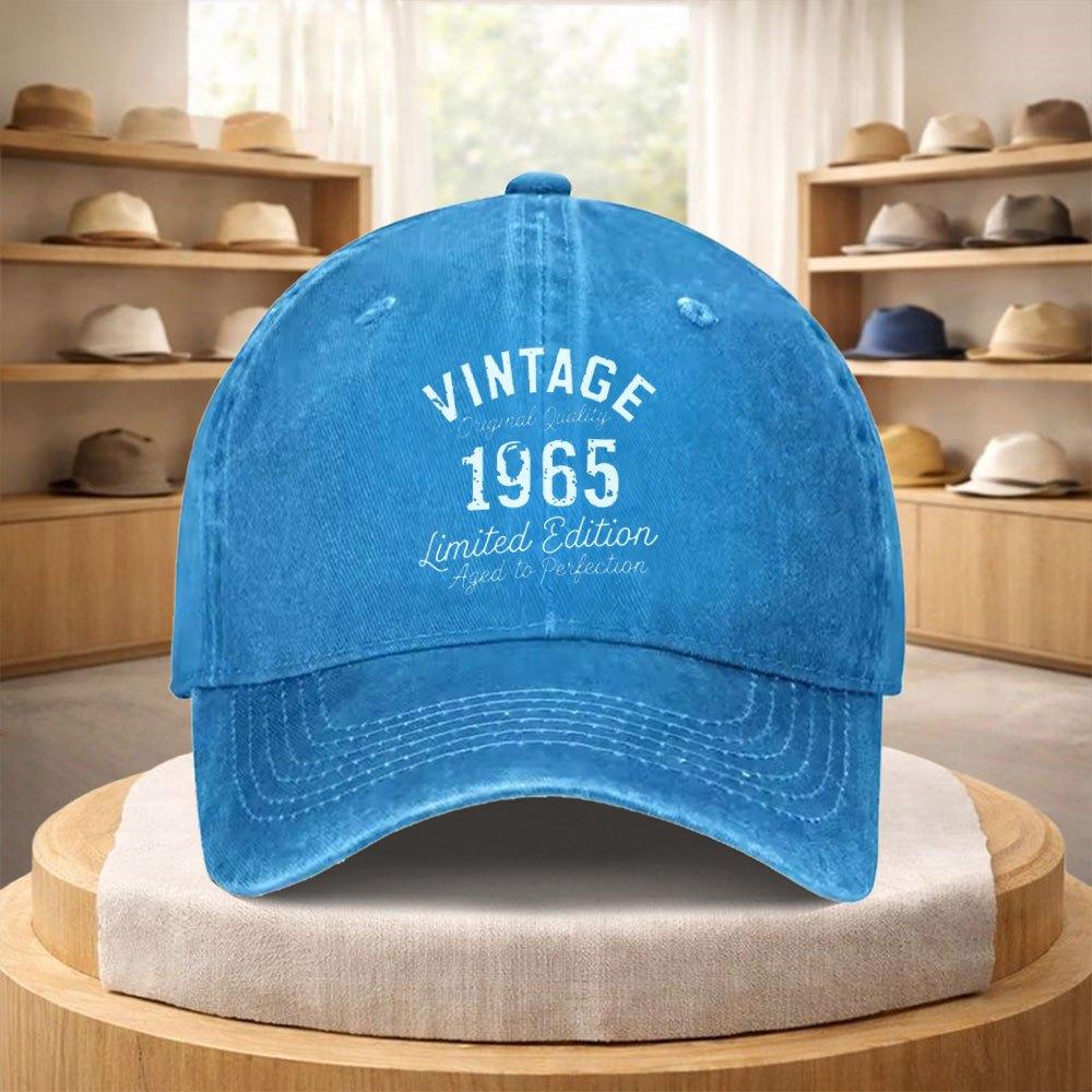 Vintage Baseball Cap  Retro Adjustable Unisex Hat for Streetwear Hiking  Sports Events