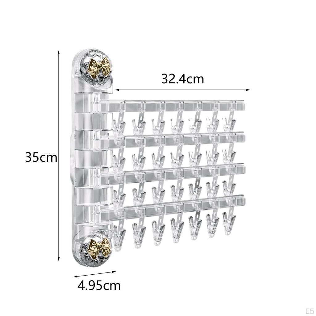 Zusammenklappbarer Kleiderbügel, Faltbarer Wäscheständer, Tragbarer Platzsparender Ständer für Handtücher,