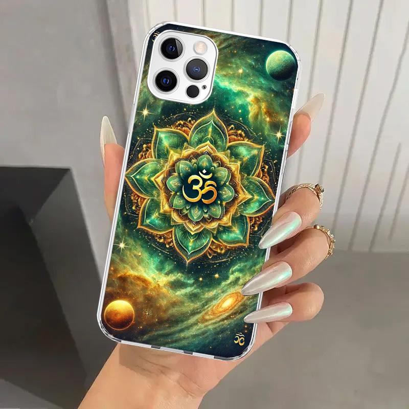 Mandala Chakra Insist Yoga Phone Case for Iphone 17 Air 16 15 Plus 14 13 Mini 12 11 Pro Max 16E 7 8 SE 2020 Soft Funda Print She