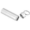 Waterproof Aluminum Alloy   Bottle Medicine Container Holder for Outdoor Survival(Black)