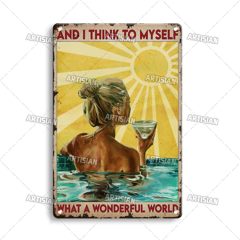 Artisian Sport Metal Sign Swimming Tin Poster Diving Decorative Plate Wall Decor Garage Bar Pub Club Hotel Cafe Kitchen Home