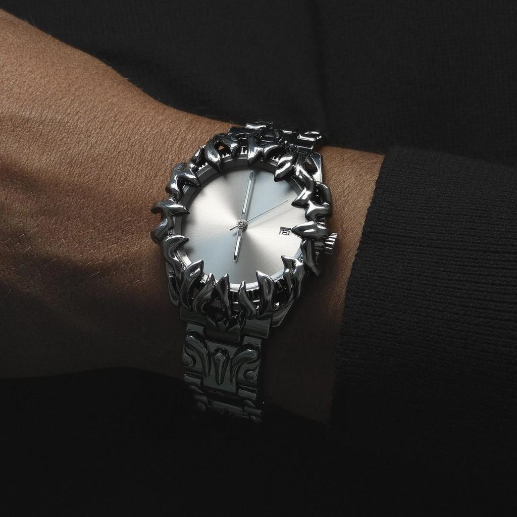 Y2k Red Devil Claw Hot Sell Original Alabaster Style Quartz Watch Men Unisex Hot Medieval Old Unique Creative High Quality Clock