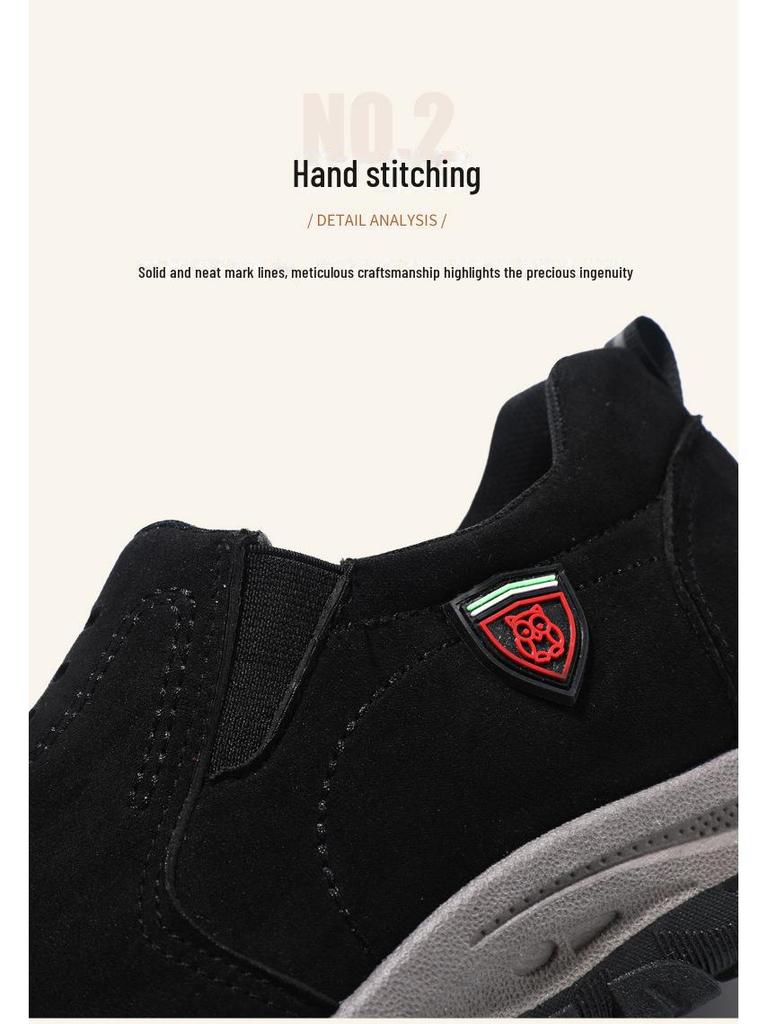 Men's Korean Style Casual Slip-On Shoes - Breathable, Trendy, Large Size