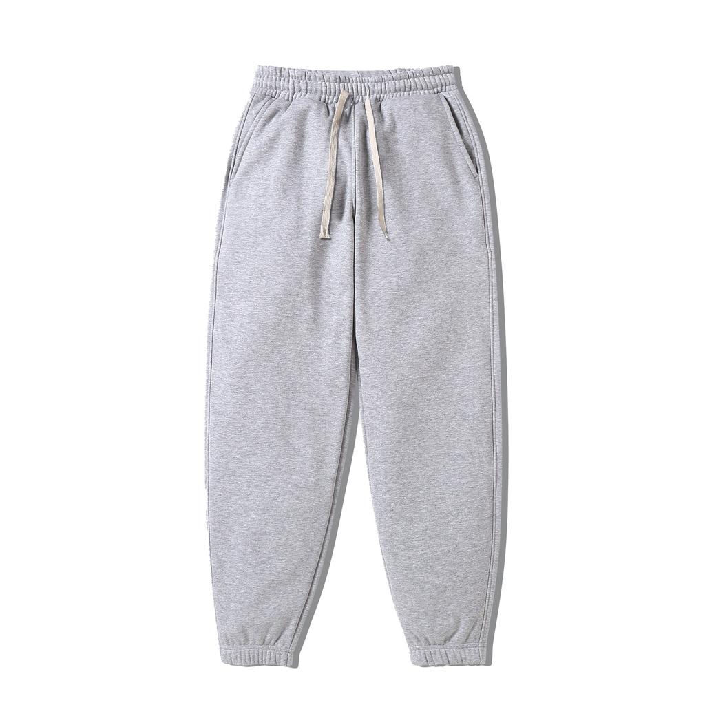 New Men's Clothing Autumn Casual Basic Hooded Solid Color Sweater Sweatpants American Trendy Brand Sports Suit Men