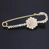 Large Rhinestone Brooch Pin for Sweaters, Coats, and Cardigans - Men's and Women's Accessory
