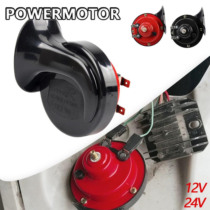 Motorcycle 12V 24V 60B Snail Air Horn Air Horn Auto Snail Horn Loud Horn for Motorcycle Car Truck SUV Boat Accessories