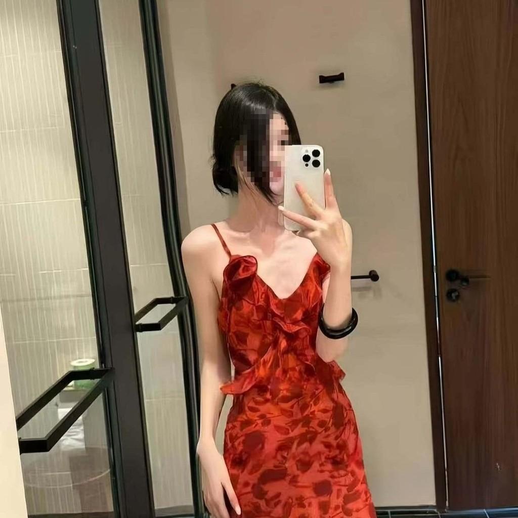 Vintage Floral Print Sleeveless Maxi Dress With Knit Fabric For Summer Vacation