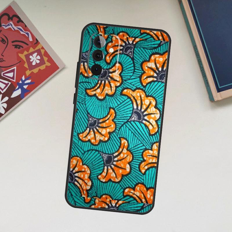 

African Wax Fabric Case For Samsung Galaxy A52 A53 A54 A12 A13 A14 A32 A33 A34 A23 A24 A72 A73 A51 A71 A15 A25 Samsung A42 5G