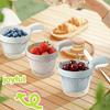 1pc Handheld Kitchen Colander, Double-Layer Fruit Washing Basket, Hanging Plastic Vegetable Washing Bowl, Colander Spoon, Creative Fruit Basket