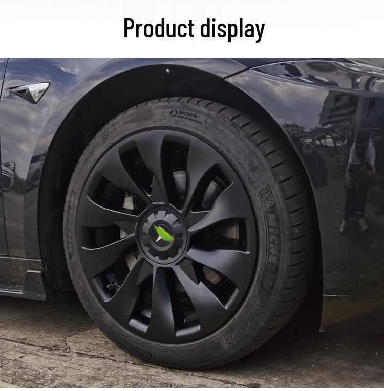 Tesla Model 3 18" Cyclone Wheel Cover - Anti-scratch, Full Coverage Hub Protection Accessory