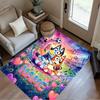 Soccer Fun Blue Heeler Customized Name Floor Mat Design for Bedrooms Playrooms Outdoor Dormitory Anti-slip Rug Anime Office Decor