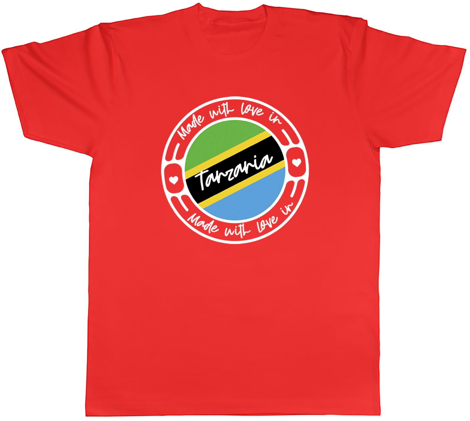 Made With Love In Tanzania Country Unisexs Unisex TShirt Tee Gift S