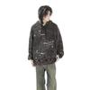 American Style Star Printed Washed Hooded Sweatshirt Couples Hip-hop Loose Casual High Street Y2K Hoodies Male Clothes