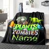 Customiz Name Personality Plants Vs. Zombies Blanket Soft &Warm Sofa Office Bed Travel Lunch Break Blanket, Gift Suitable All Seasons