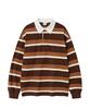 Yale Striped Rugby Pique Long Sleeve T-Shirt_Brown