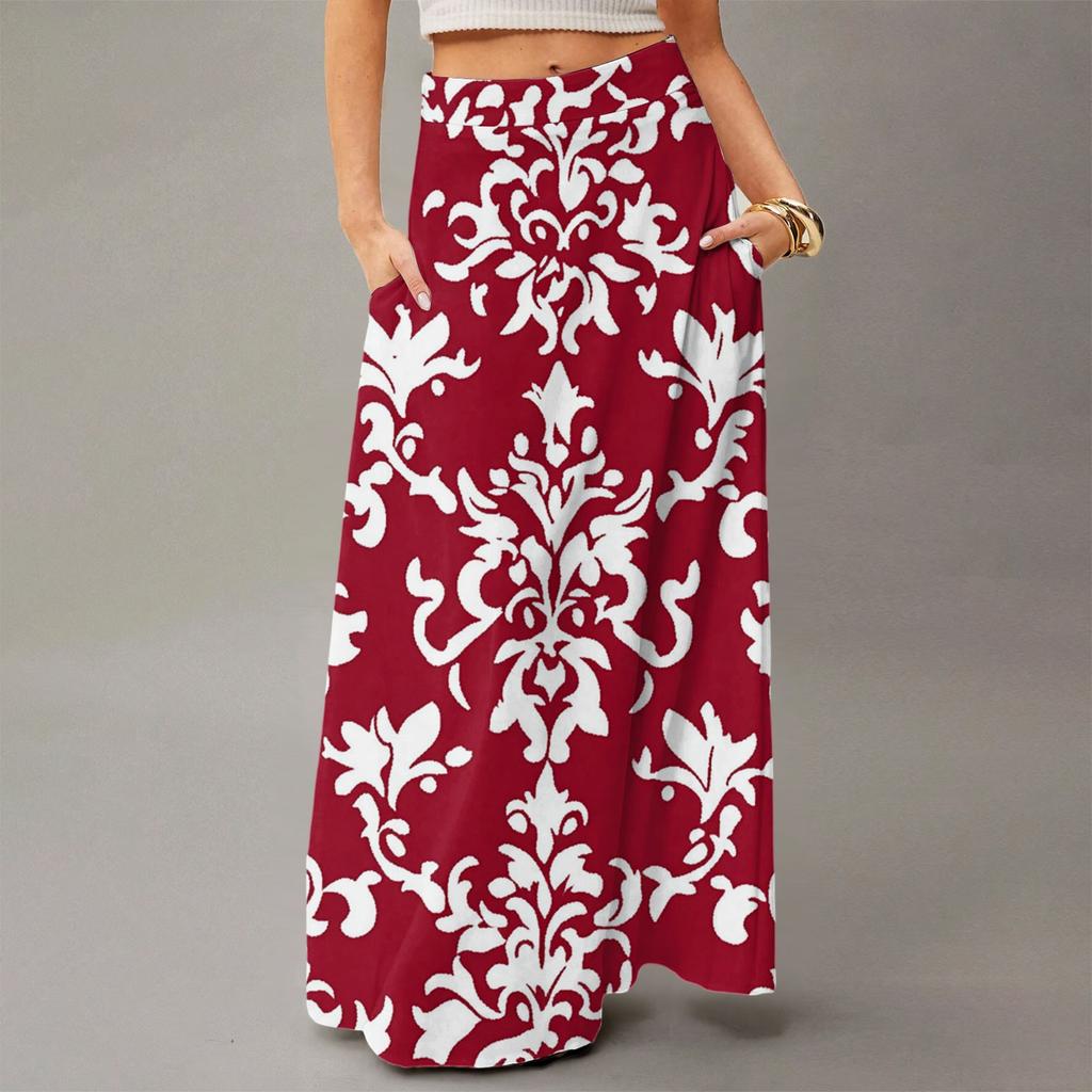 Women's Flowing Maxi Dress Regular Casual Summer Floral Print Bohemian  Skirt