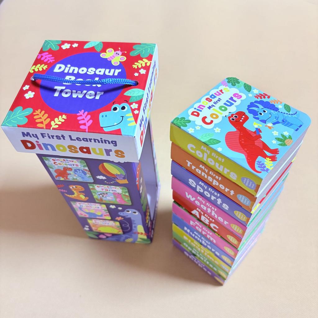Genuine English mini portable set of 10 volumes First words children's word learning enlightenment cognition