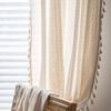 Cotton Crochet Sheer Curtain Living Room Bedroom Balcony With Rod Pocket Hook Grommet