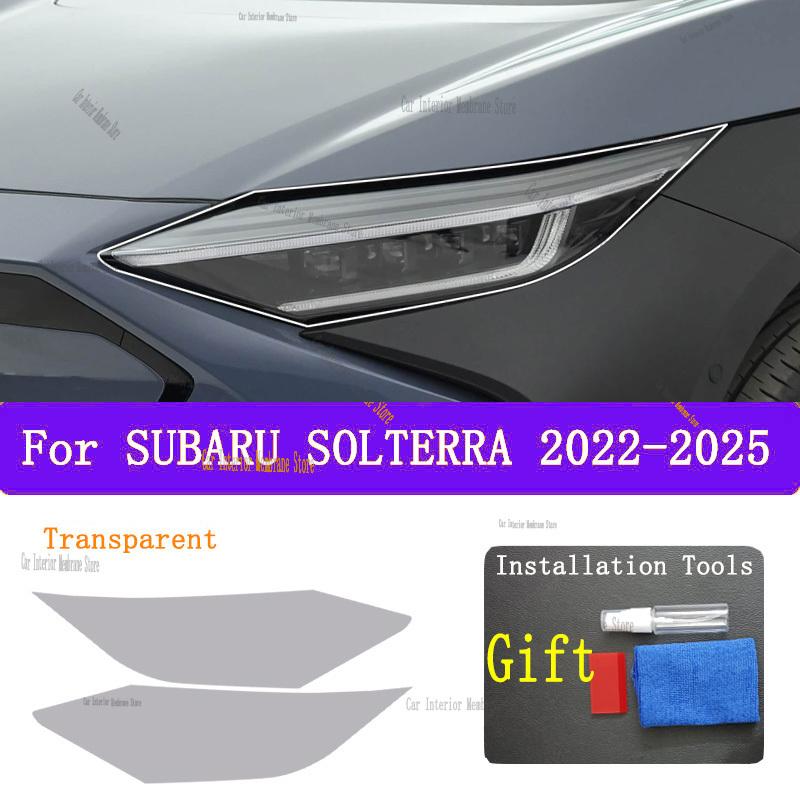 For SUBARU SOLTERRA (-2025) TPU Smoked Black Light Film Modification Accessories, Car Light Protection Film