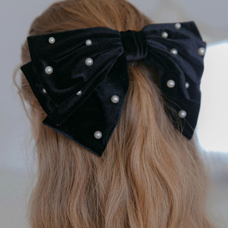 Jean Paul Clarisse Perlen Samtband Brosche JP-22-182AB